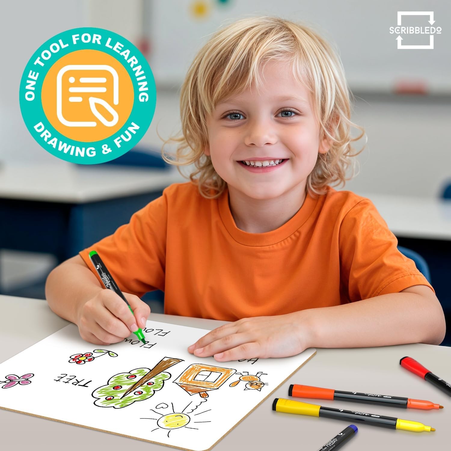 Small Dry Erase Boards 3 Pack 9×12 Double Sided Whiteboard | 3 Double Sided 9×12