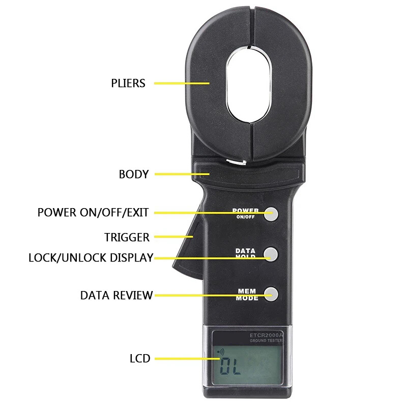 Clamp Meter Earth Resistance Tester Earth Insulation Earth Resistance Tester