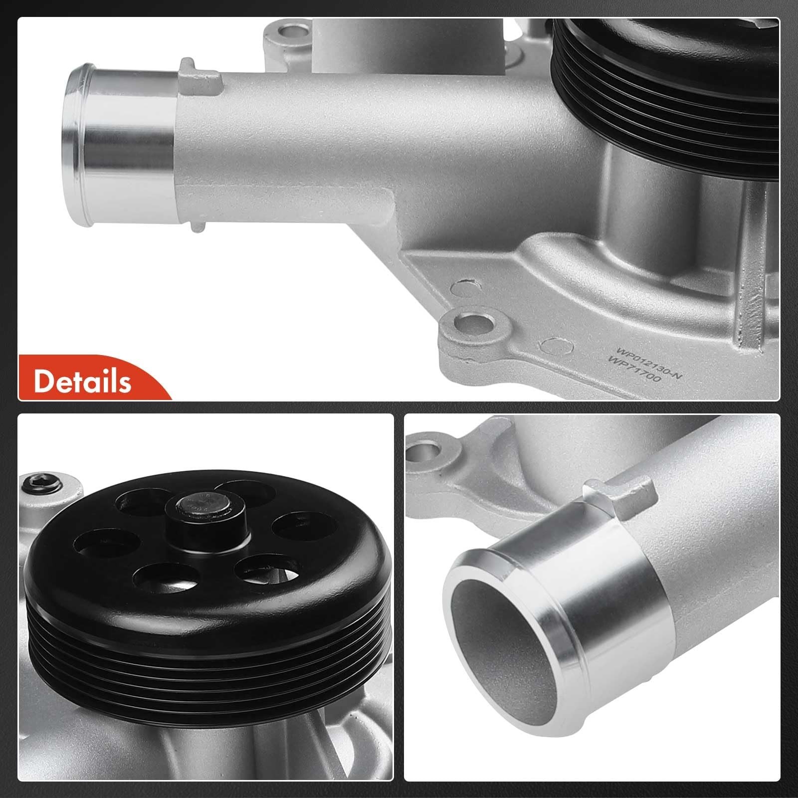 A-Premium Engine Water Pump W/Pulley & Seal [fits OHV, 8Cyl 5.7L 6.1L] Compat…