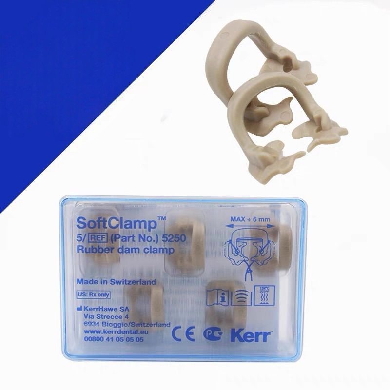 Kerr OptiDam SoftClamp Kit 5 Clamps Autoclavable Dental Rubber Dam 5250