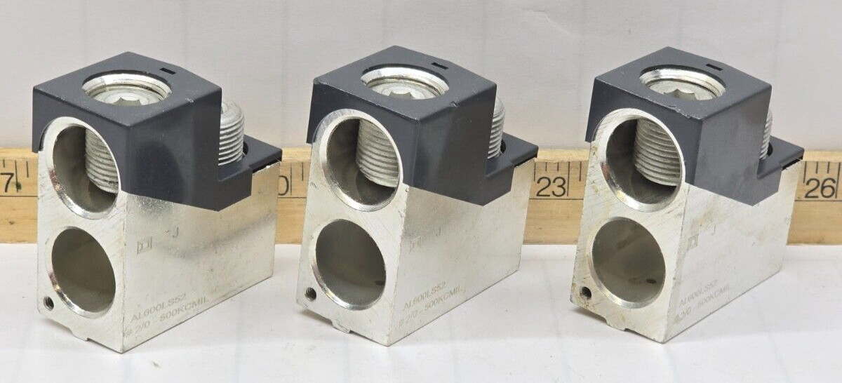 NEW TAKEOUT SQUARE D POWERPACT CIRCUIT BREAKER LUG KIT 2/0-500KCMIL AL600LS52