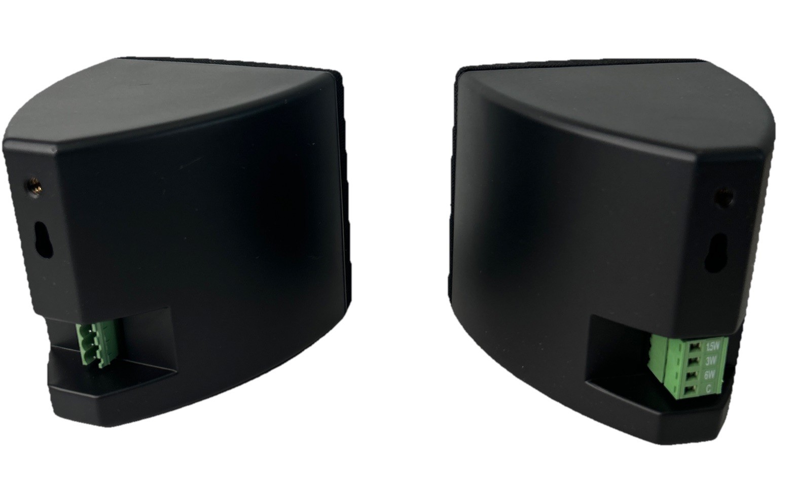 Cube by Rockville Pair of 3.5″ Black Commerical 70v Swivel Wall Mount Speakers