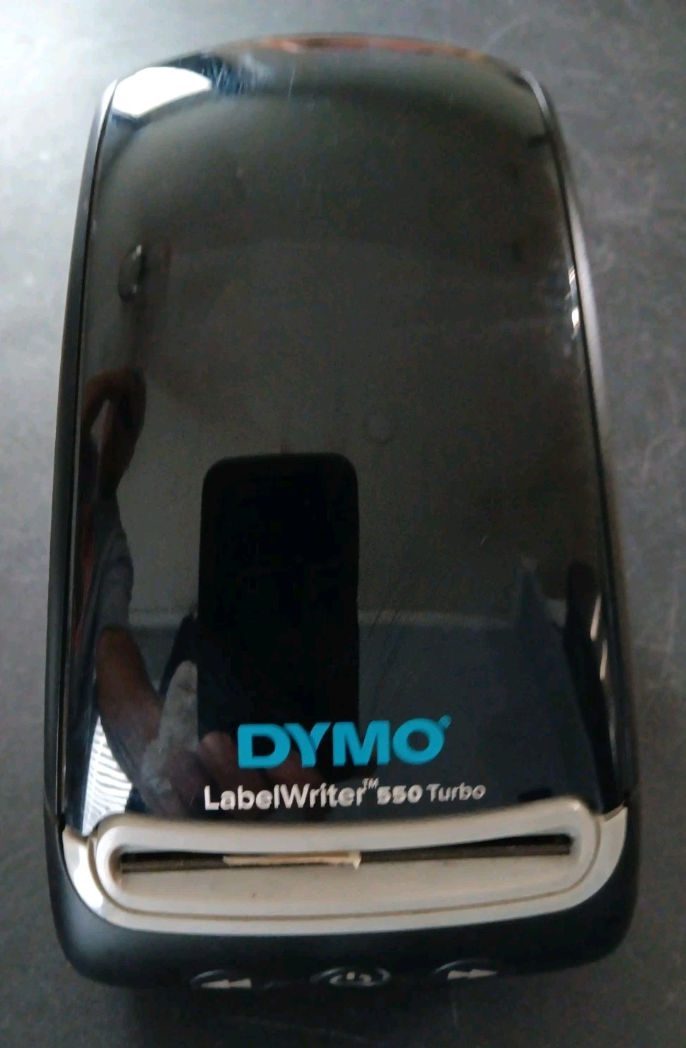 DYMO LabelWriter 550 Turbo Black Silver Thermal Label Printer w/On Power Chord