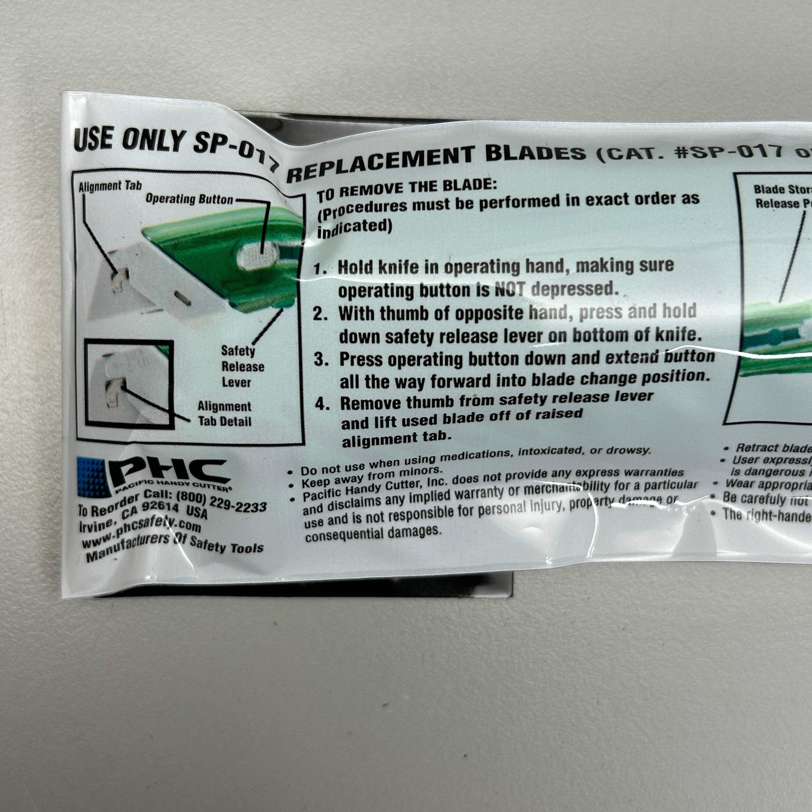 PACIFIC HANDY CUTTER 12-PACK! Right Handed Cutter with Safety Guard (New)