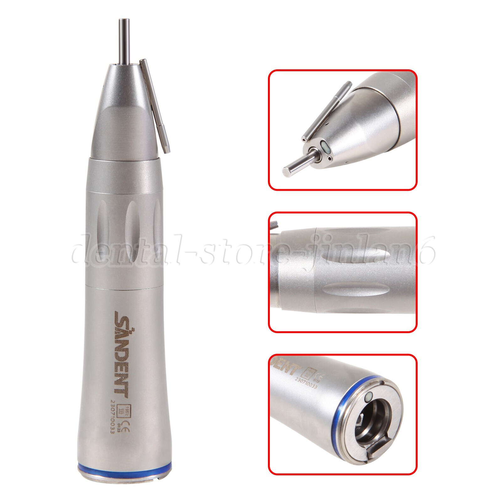 Dental 1:1 LED Fiber Optic Low Speed External Straight Surgical Handpiece COXO