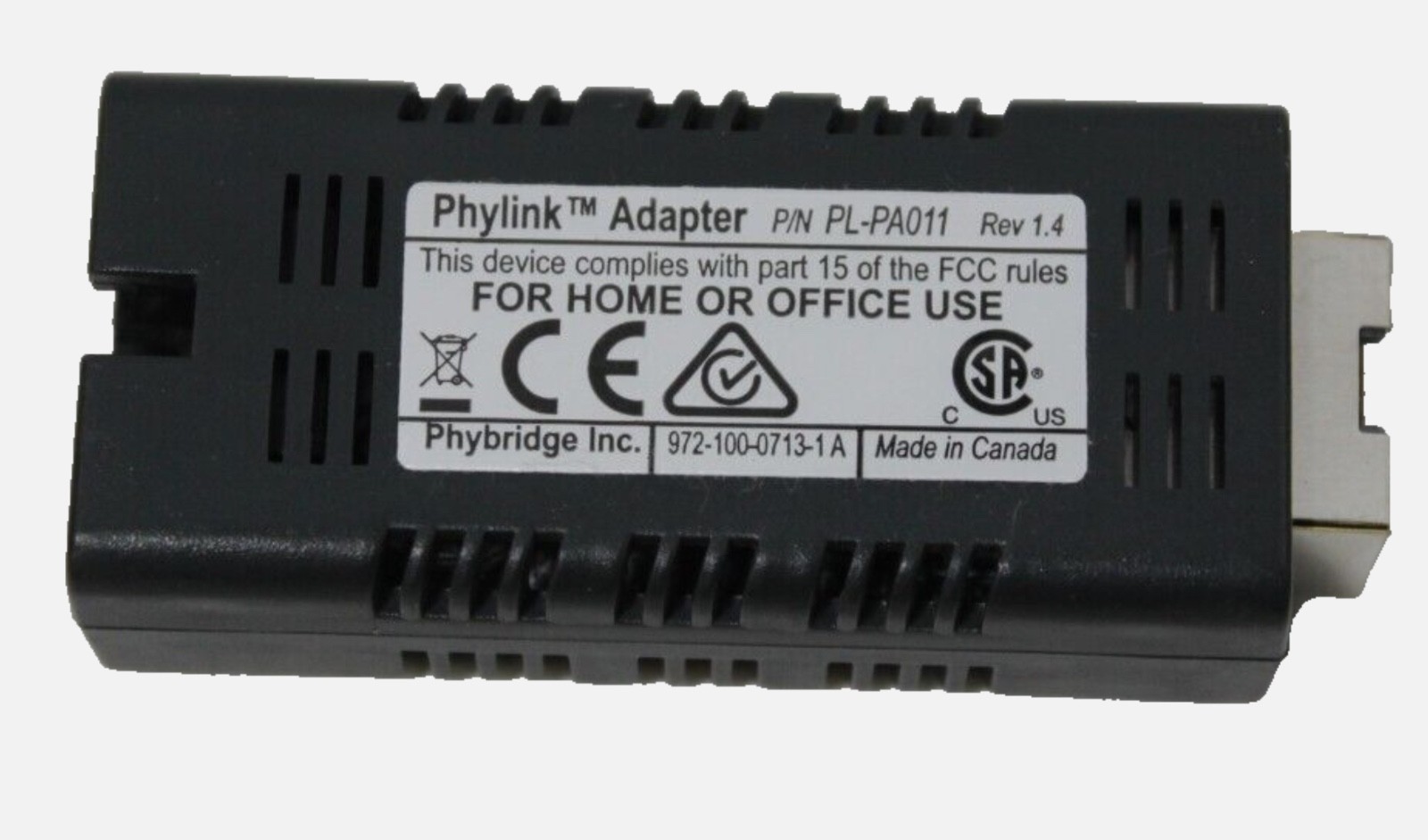 REF “A’ STOCK – Mitel Phybridge Phyadapter PL-PA011 Ethernet POE Cables 1200’