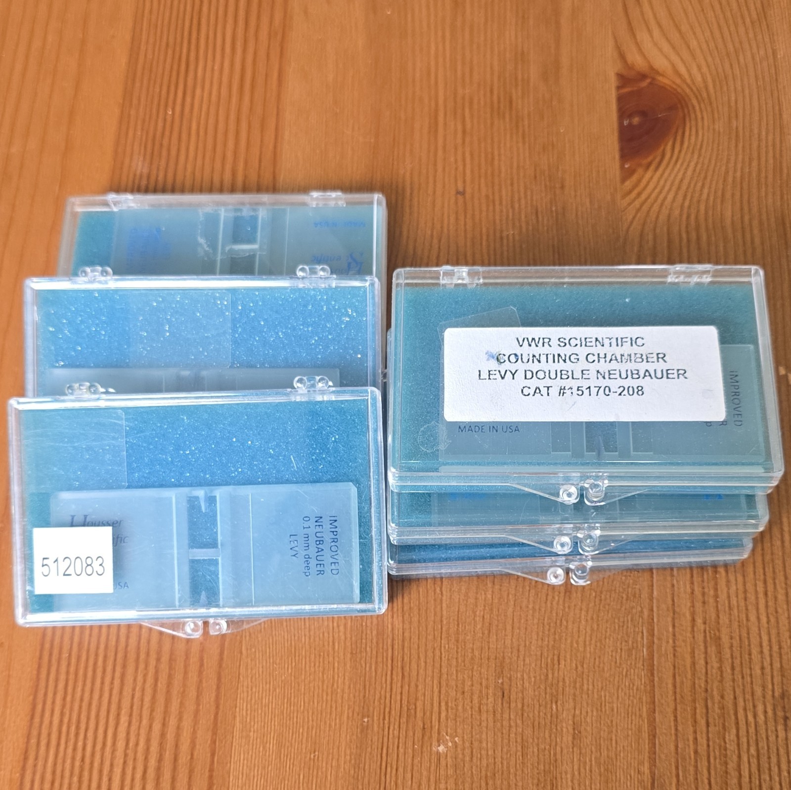 Hemocytometer Counting Chamber with Cover Slip, Case And Tally Counter