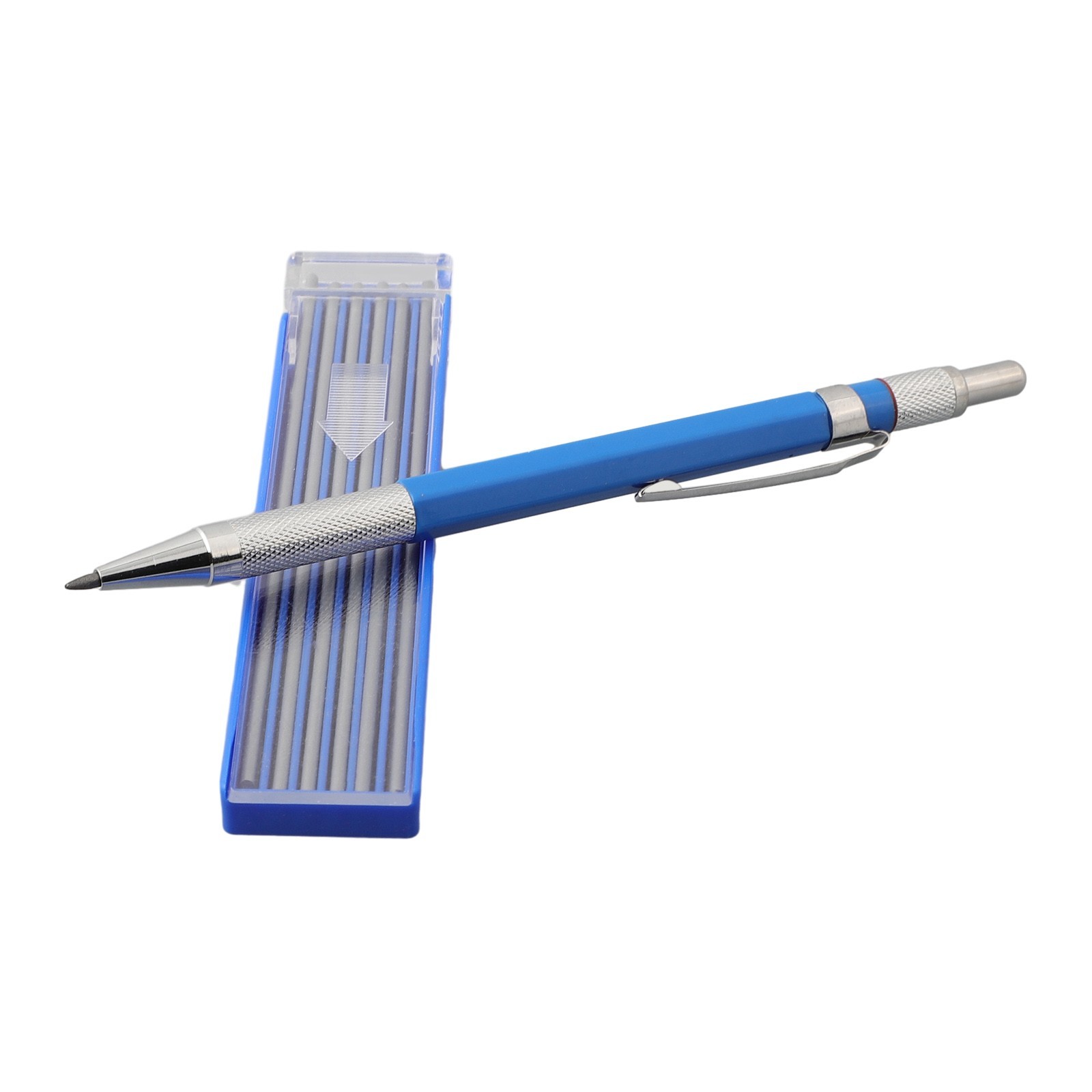 Silver Streak Welders Pencil with 12 Pcs Round Silver Refills, Metal Marker