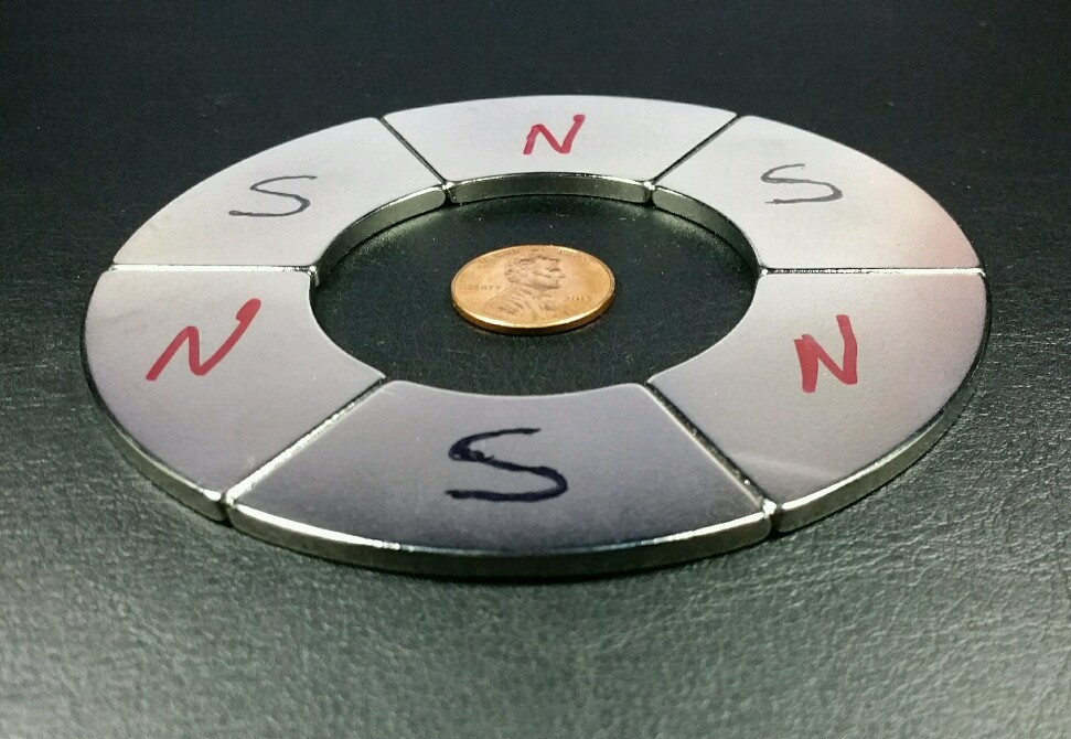 One Large Neodymium N52 Ring Magnet Strong Rare Earth 4″