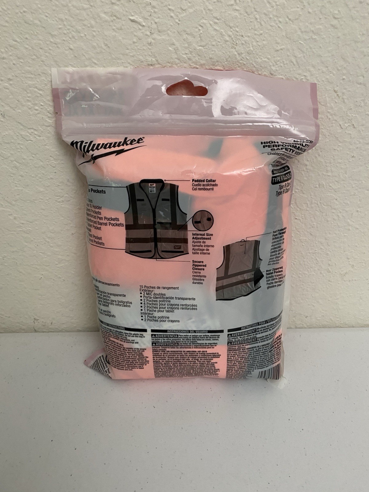 Milwaukee 48-73-5053 High Visibility Orange Performance Safety Vest – XXL/XXXL