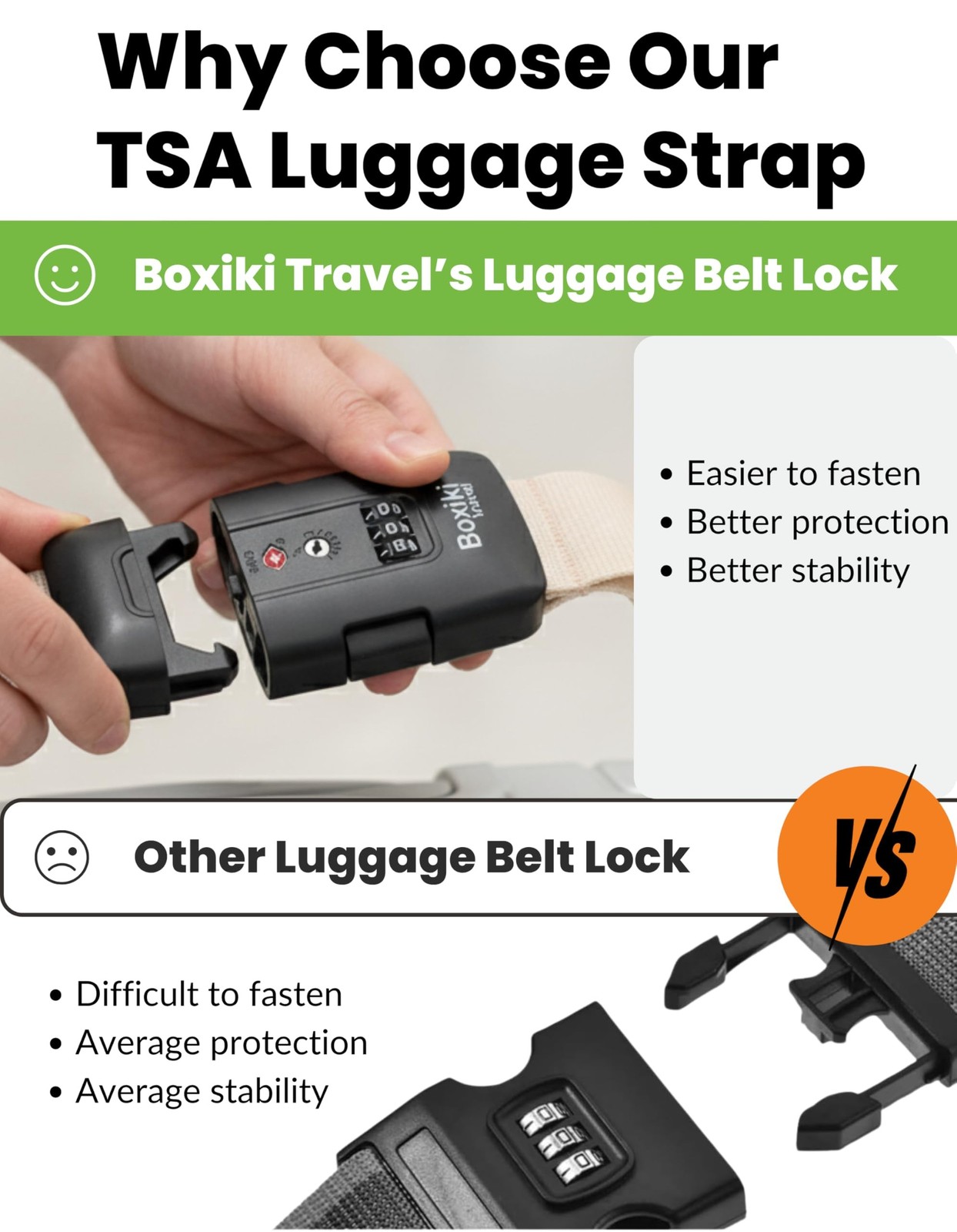 TSA Approved Luggage Straps Light Beige Set of 2 Anti-Burst Adjustable Polyes…