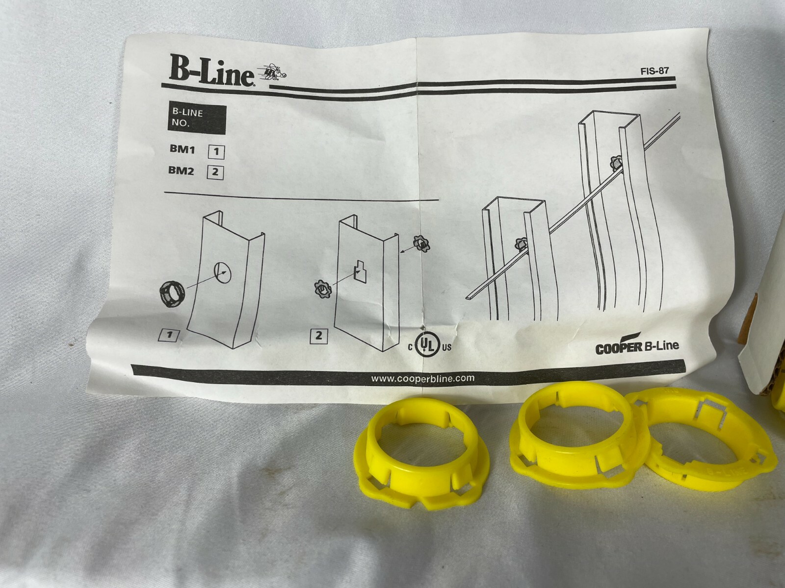 Partial Copper B -Line Quality 85 Plastic Grommet for Metal Studs