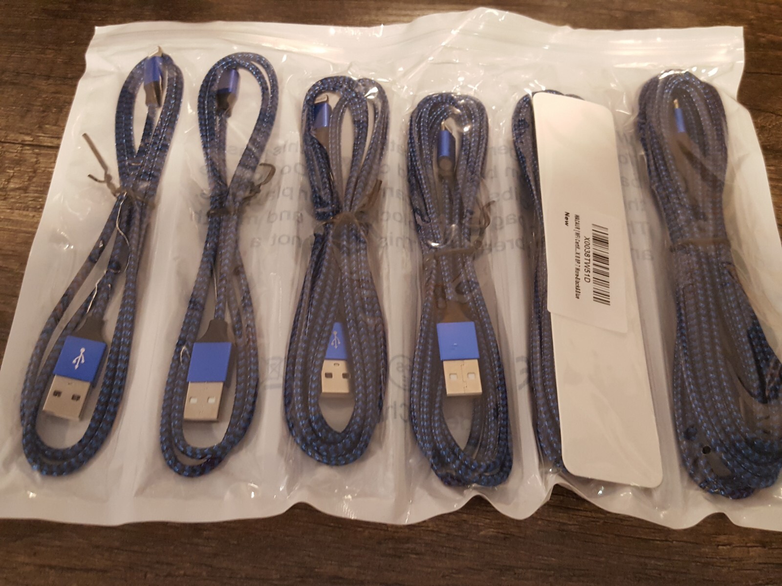 RoHS Pack Of 6 Chargers – Multiple Lengths – Compatible With iPhone