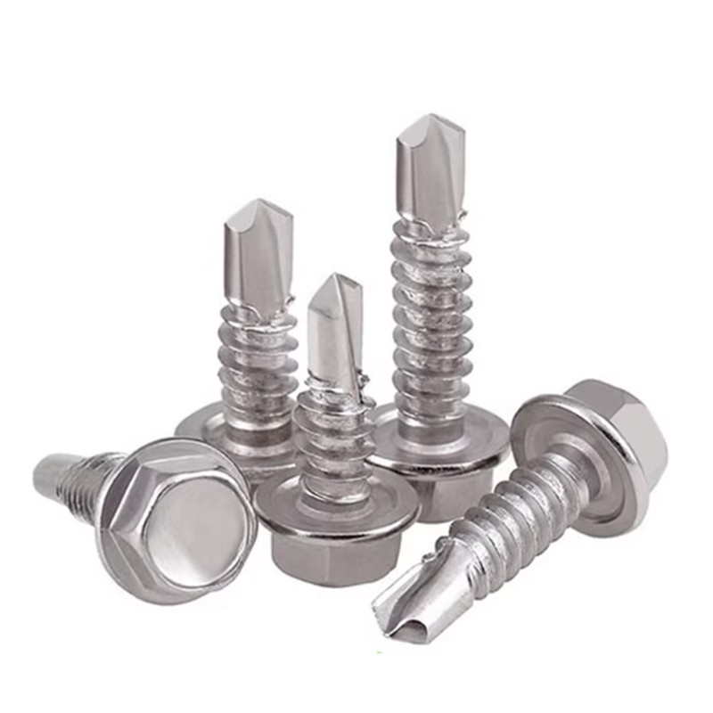 Self Drilling Hex Head Screws Self Tapping Buzz Screw Metal Bolts 410 Stainless