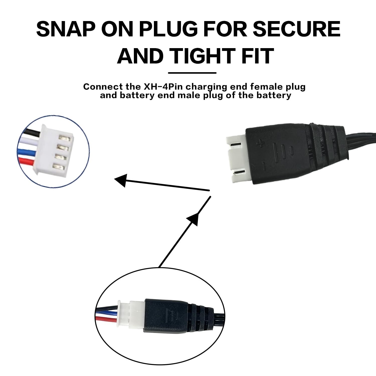 7.4V USB Charger Cable with XH-4Pin Plug Universal Compatible RC Car RC Plane…