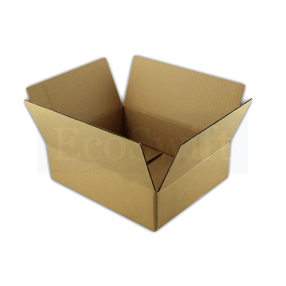 25 10x8x4 EcoSwift Cardboard Packing Moving Shipping Boxes Corrugated Box Carton