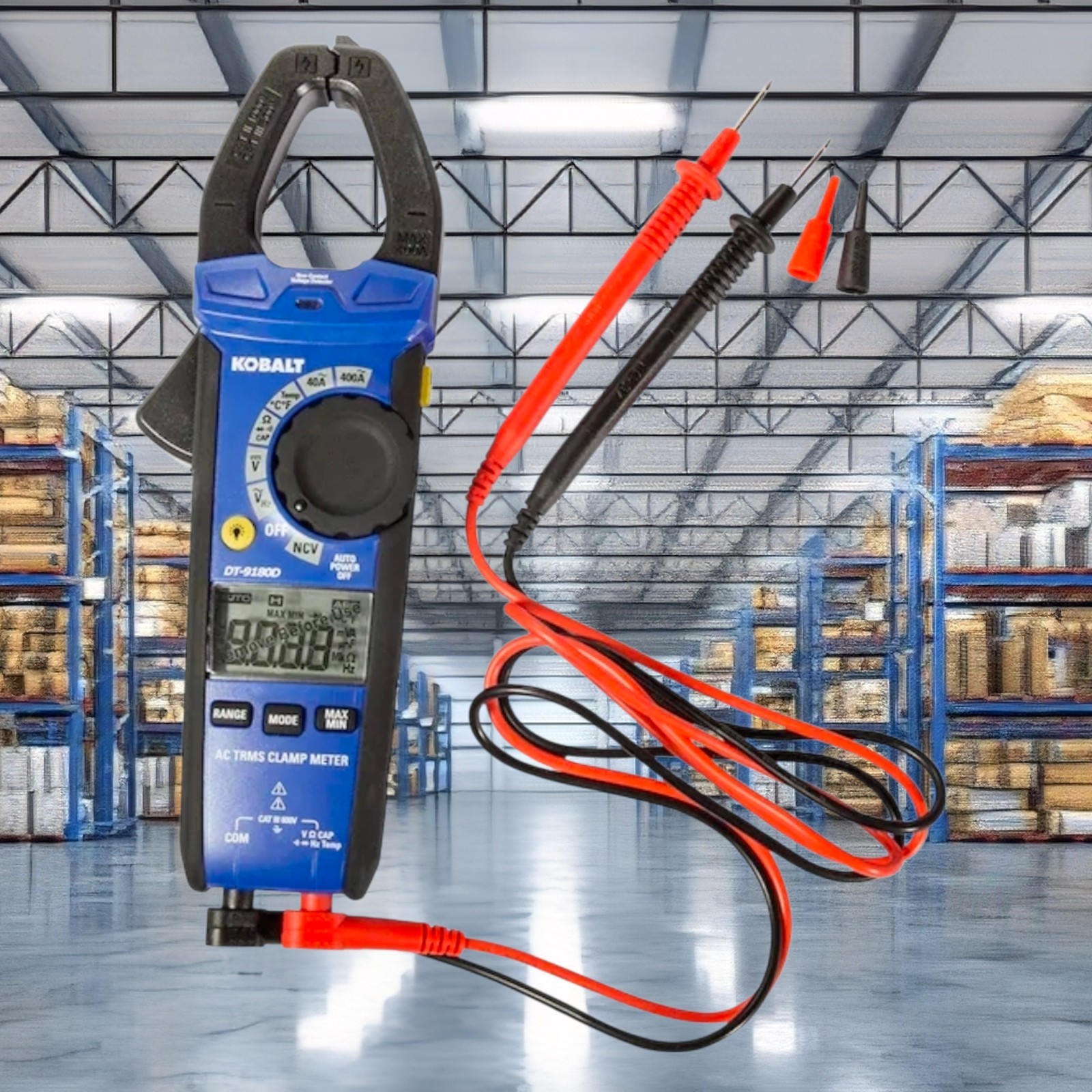 KobaltDigital Display Clamp Meter Multimeter 400 Amp 600V Volt