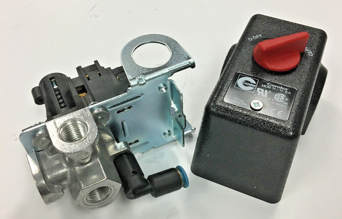 CONDOR MDR 11 / 11 EA PRESSURE SWITCH 26 AMPS 120 / 240 VOLTS 125-155 PSI