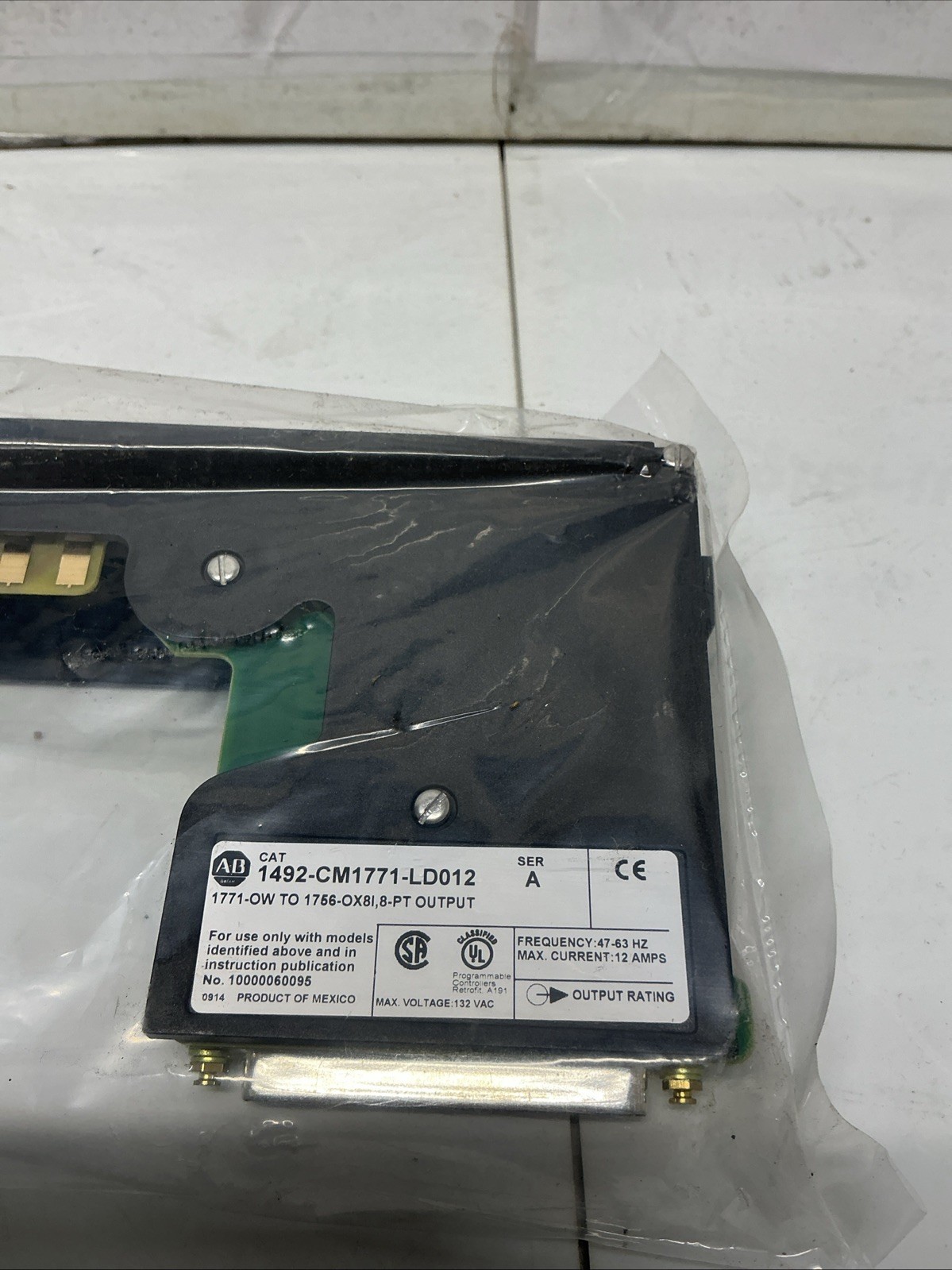Allen Bradley Swing-arm Conversion Module 1492-CM1771-LD012 SER. A Y-974