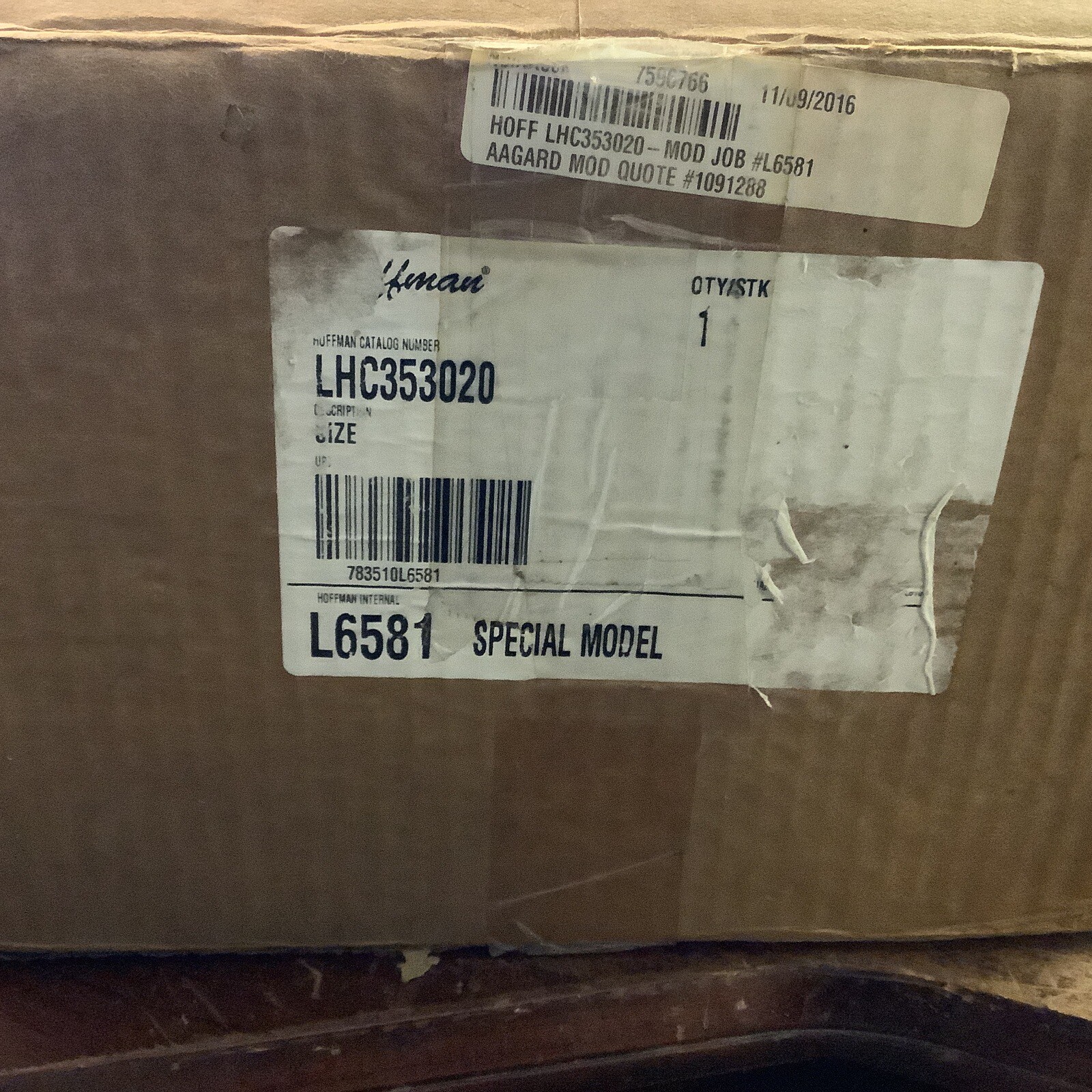 Hoffmann LHC353020/SPL Enclosure Nema Rating 12,3,4,Hinged Cover