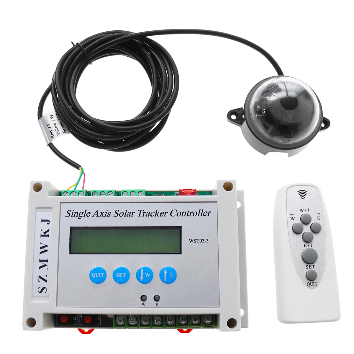 Electronic Single Axis Solar Tracking Controller +6000N 12V Linear Actuator Kits