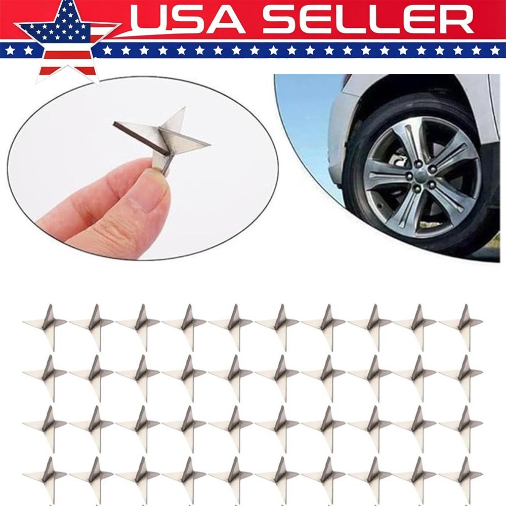 50PCS Tire Puncture Spikes Heavy Portable Duty Carbon Steel Triangle RoadSpikes