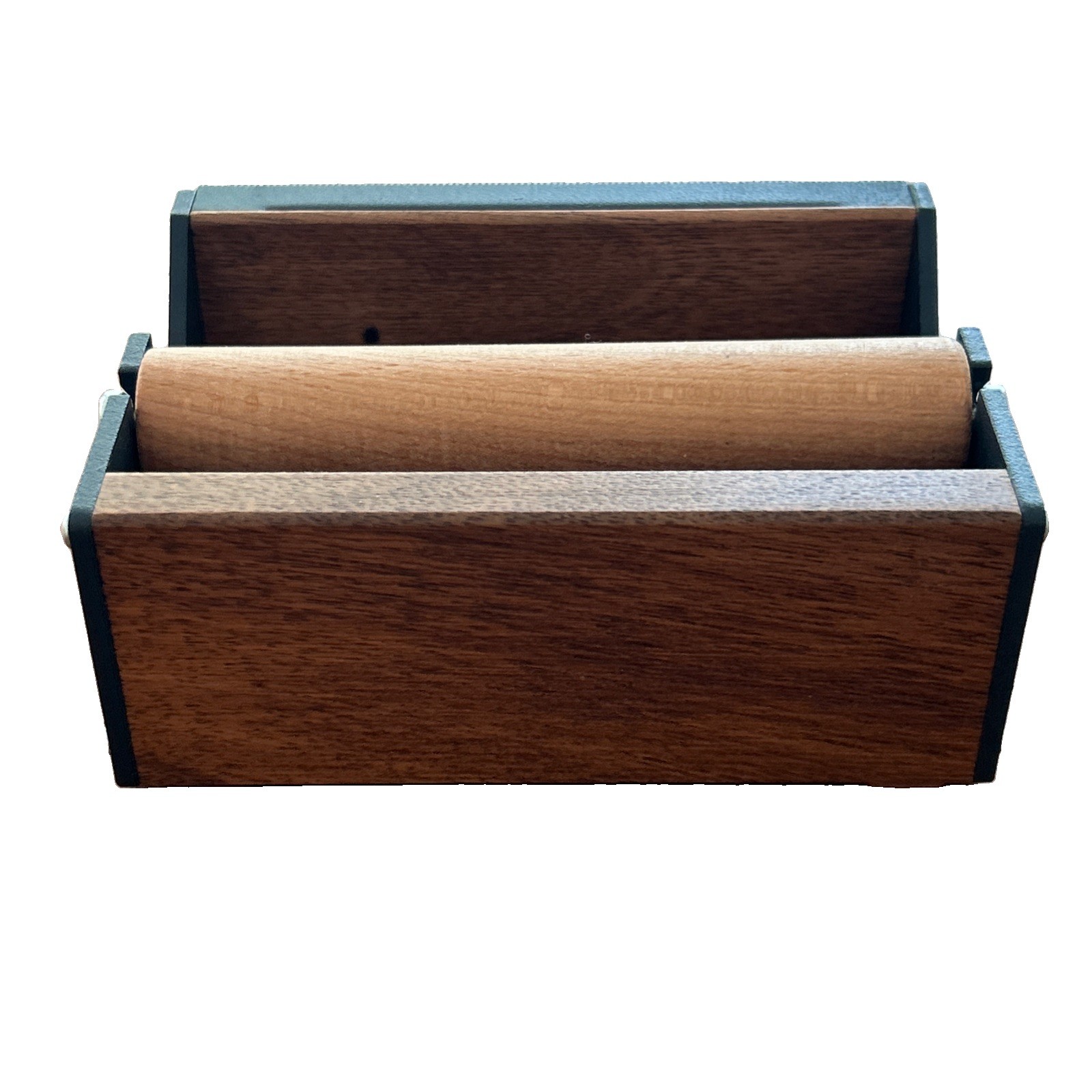 Galen Leather Multi Washi Tape Dispenser Walnut Wood
