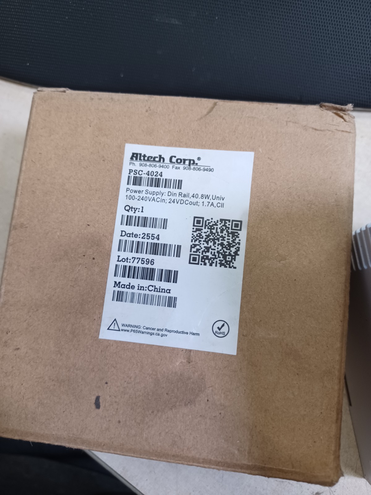 Altech PSC-4024 Din Rail 40.8W Univ 110-240VA 24.0v
