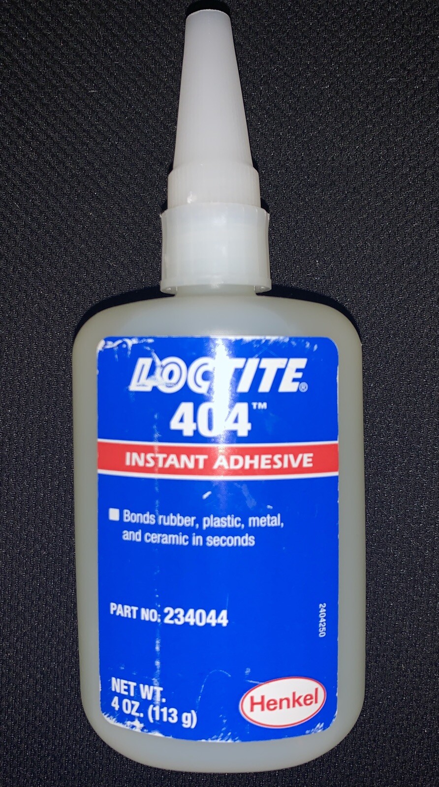 Loctite 404 4oz (113g) Instant Adhesive EXP 2027 234044 ONE BOTTLE