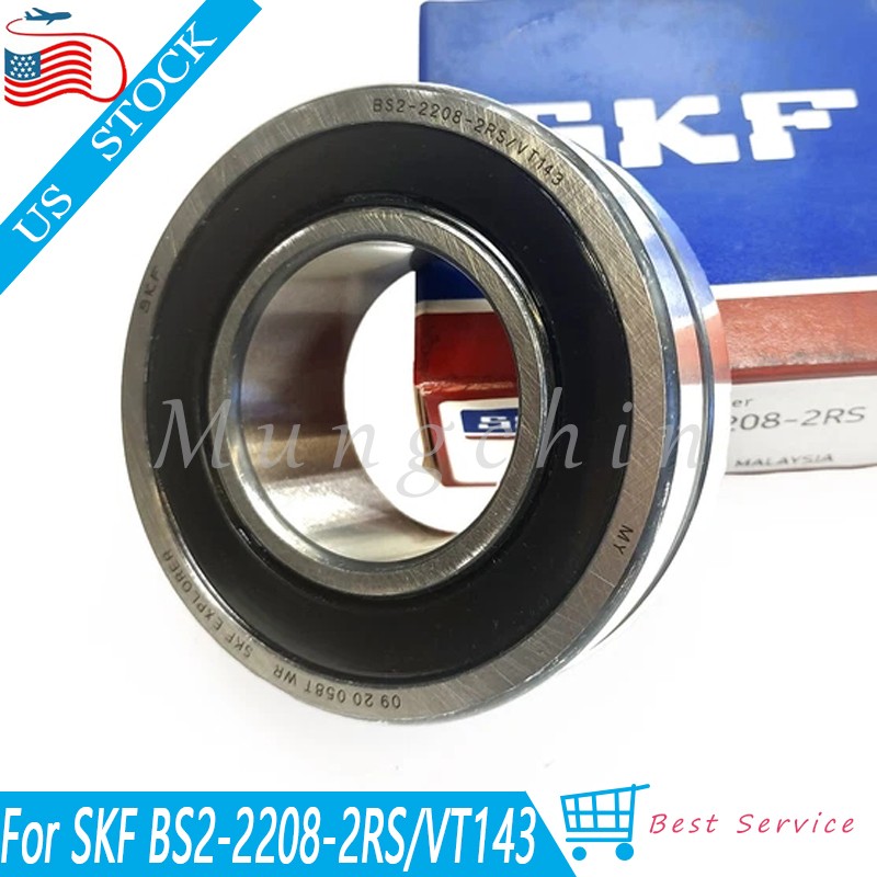 BS2 2208 2RSVT143 For SKF BS2-2208-2RS/VT143 40x80x28mm Spherical Roller Bearing
