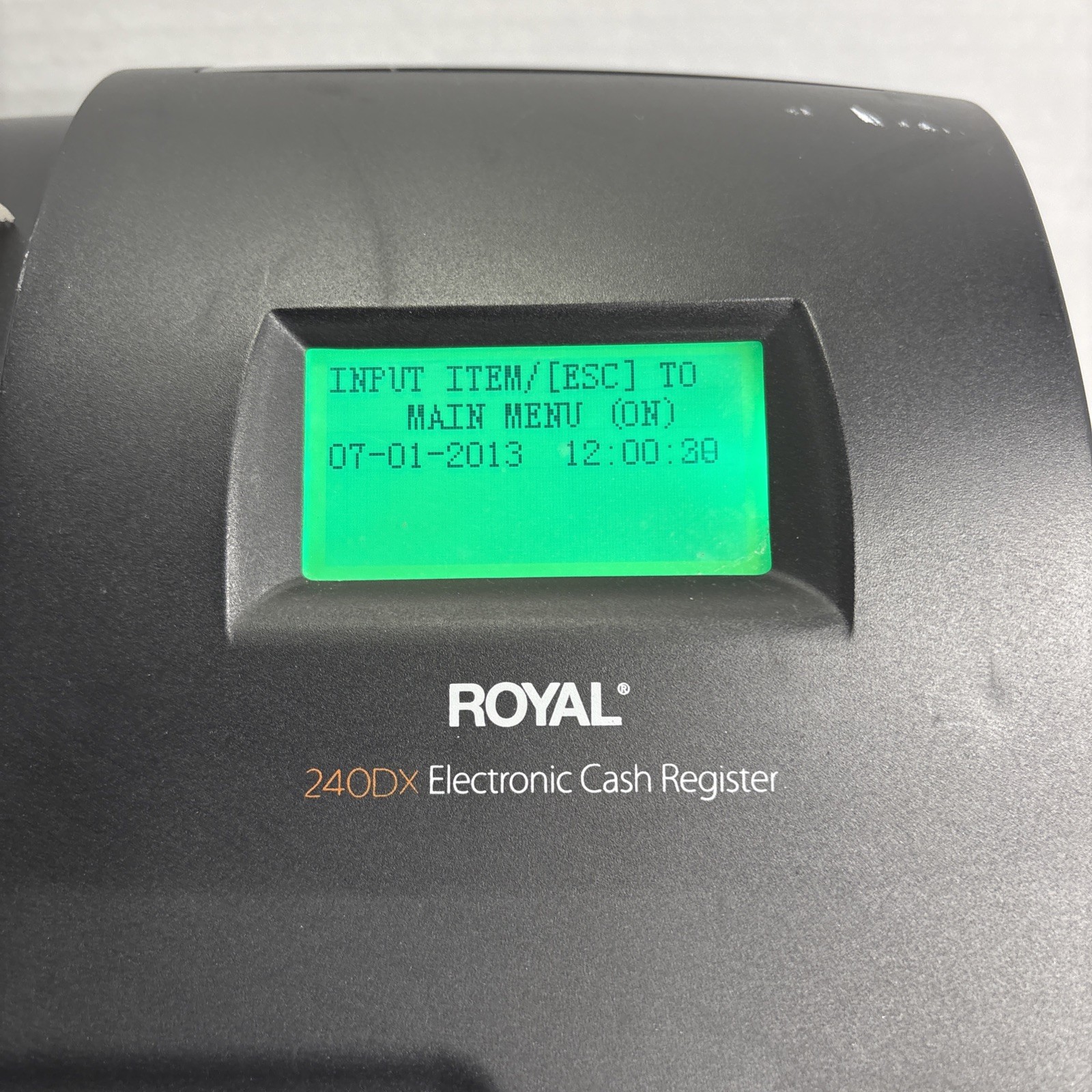 Royal 240DX Electronic Cash Register Thermal Printer 5000 PLU Black 240 DX