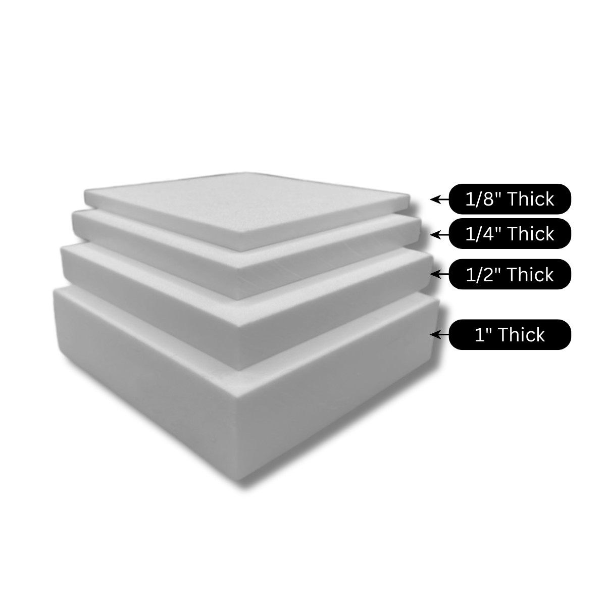 HDPE King Starboard Plastic Sheet – 3/4″ Thick (19mm) – White – 24″ x 54″