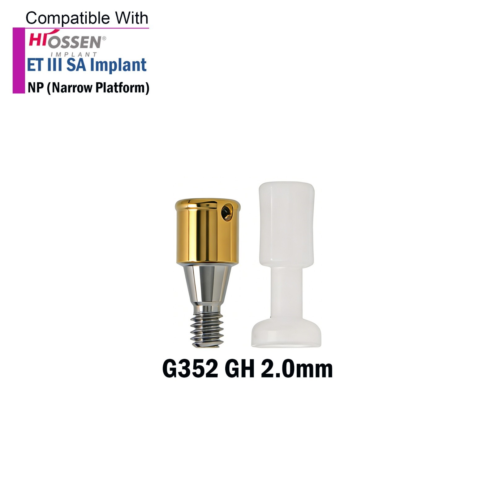 Dental Locator Abutment Anchor for HIOSSEN ET II/III SA Fixture M 3.5mm Platform