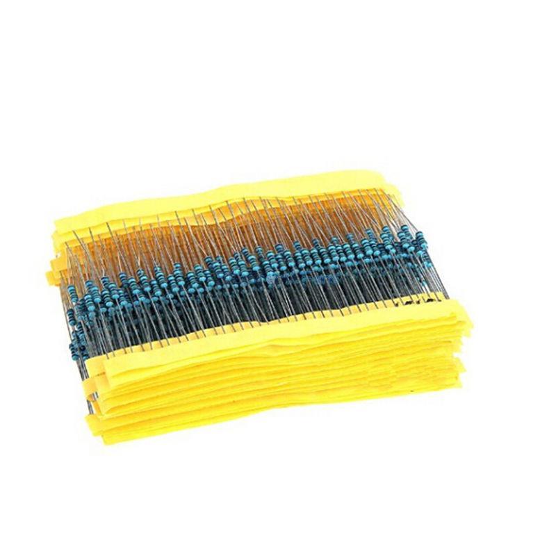 100Pcs 1/4W 0.25W Metal Film Resistor ±1% 56 120 150 180 430 470 680 1-910 Ω Ohm