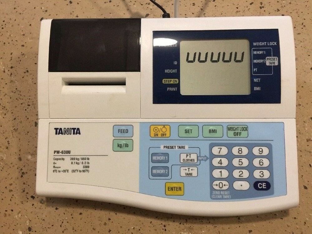 Wheelchair Scale PW-630U 660 lb 12100021 Tanita Interface RS-232 Strain Gauge