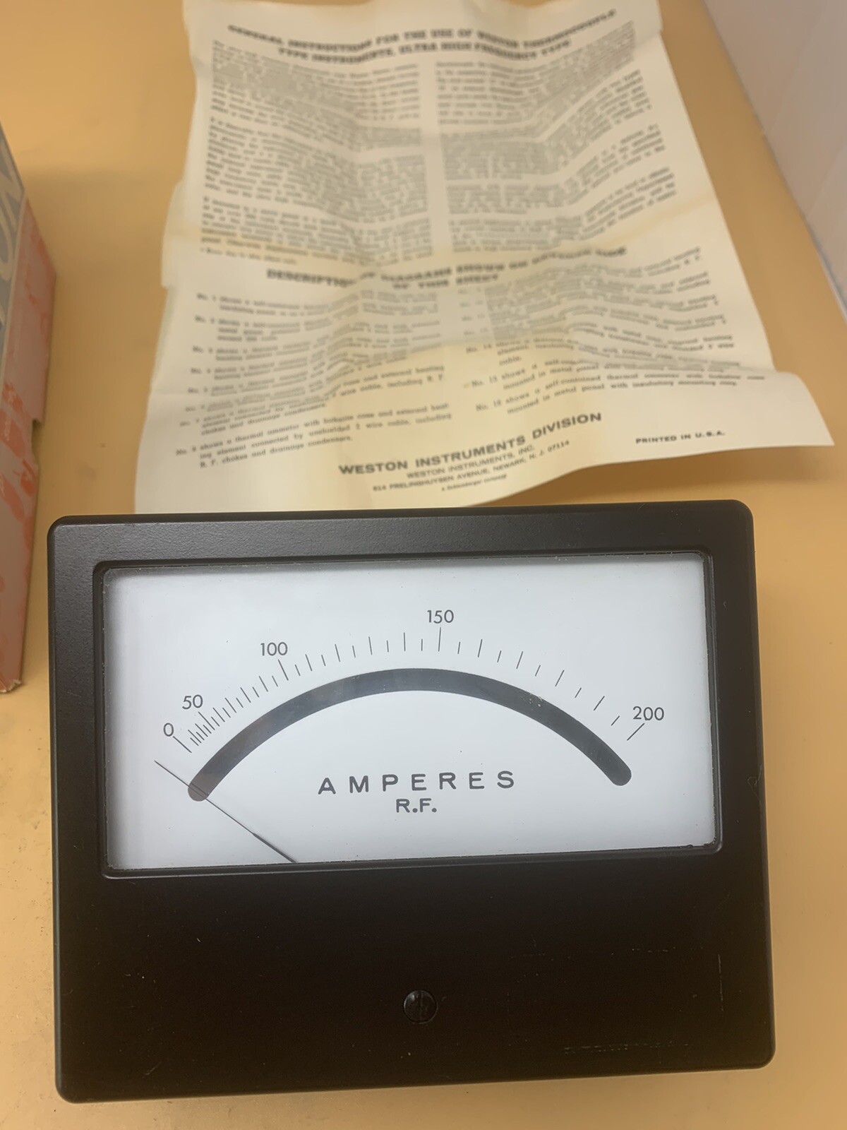 Weston Analog Ammeter 0-200 Amps