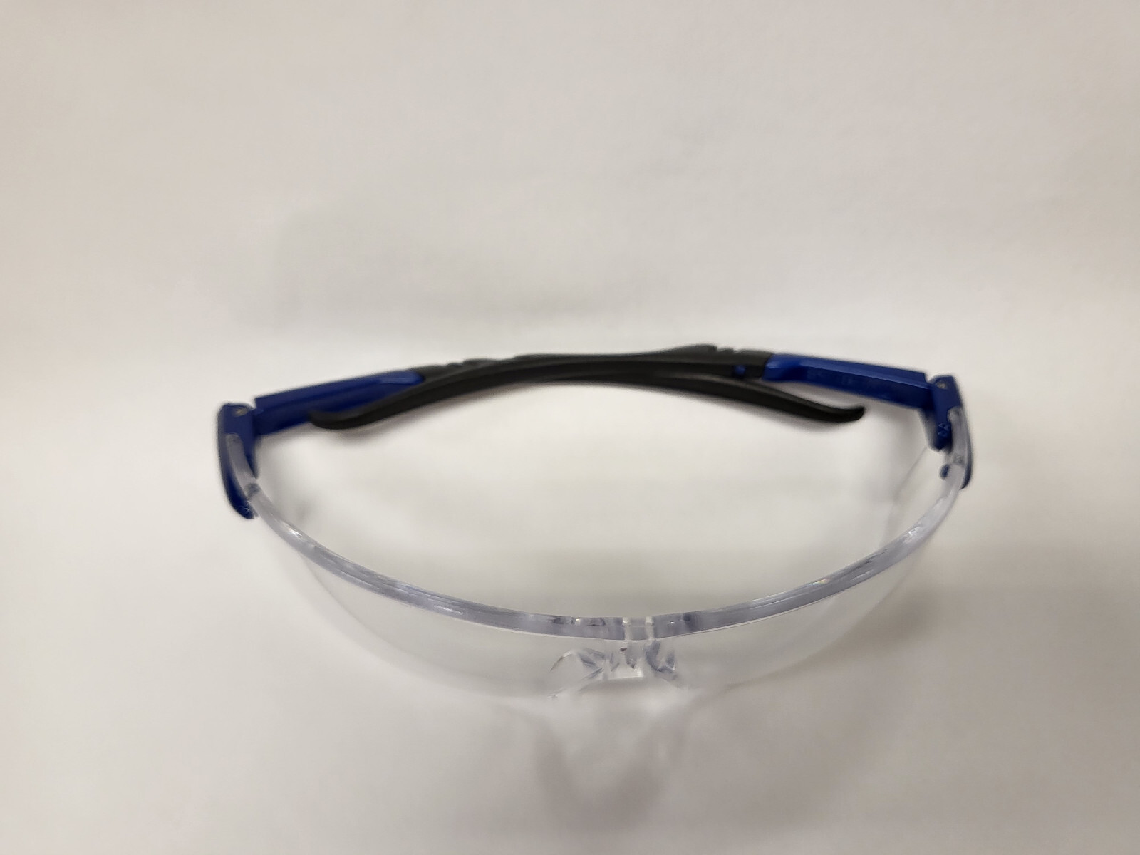 3 Pairs – Racer Series Safety Glasses Blue/Black Frame, Clear lens