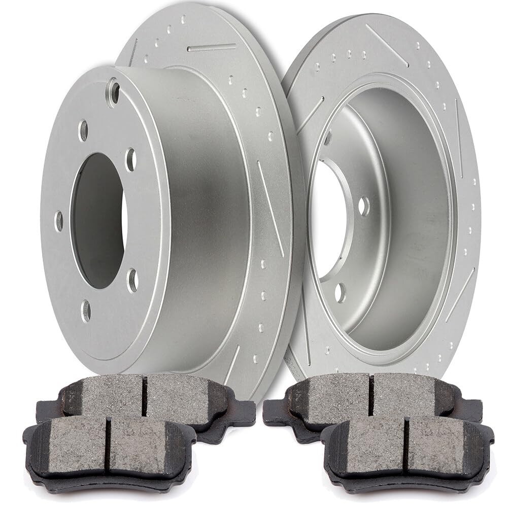 Rear Brake Rotors and Pads Kit Fit Compass Patriot 2007-2017 53036