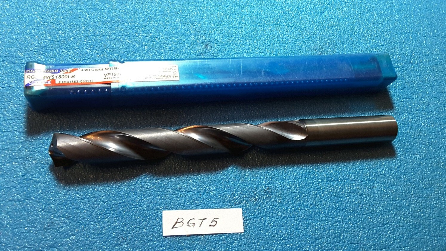 Mitsubishi 18.0 mm Solid Carbide Coolant Thru Drill, MWS1800LB, 8.250″ OAL