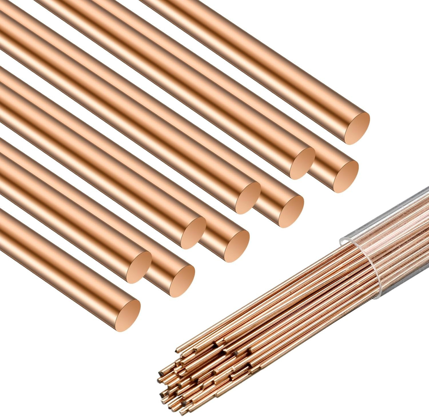 15% Silver Brazing Rods 40pcs AWS BCuP-5 Phos Copper HVAC Refrigerator Welder