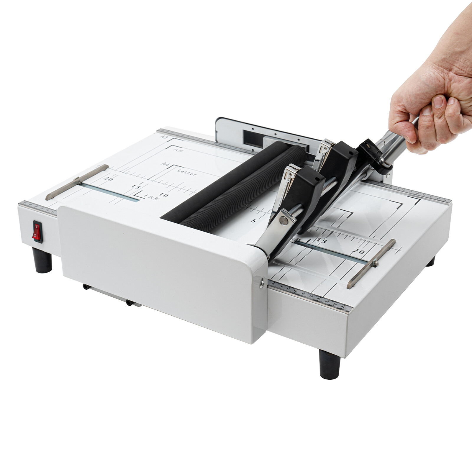 A3 Booklet Folding Binding Machine Paper Stapling Making Book Stapler Office 60W