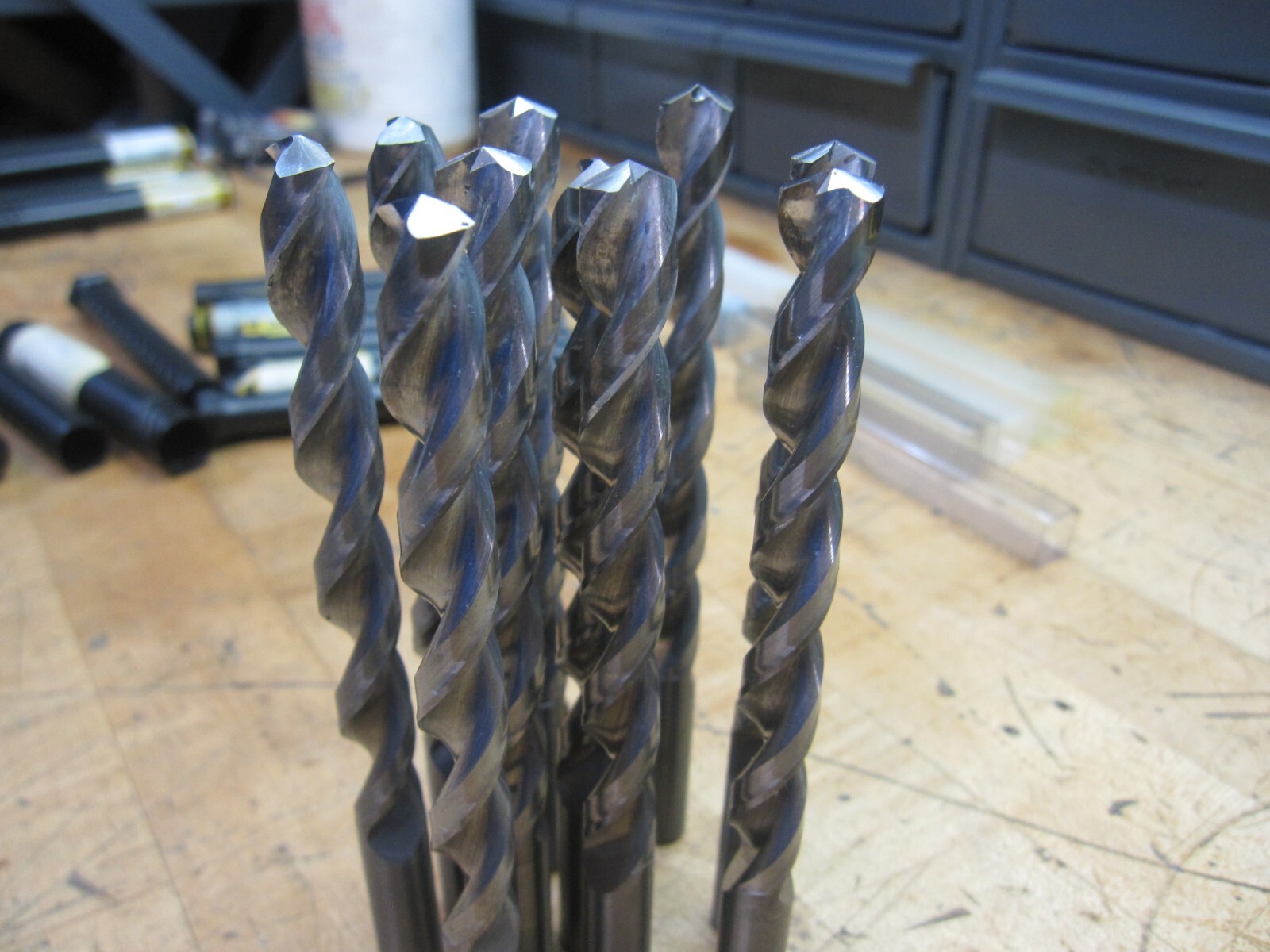 Guhring 2601 10.0 bright coat solid carbide parabolic jobber drill 10mm (@D21)