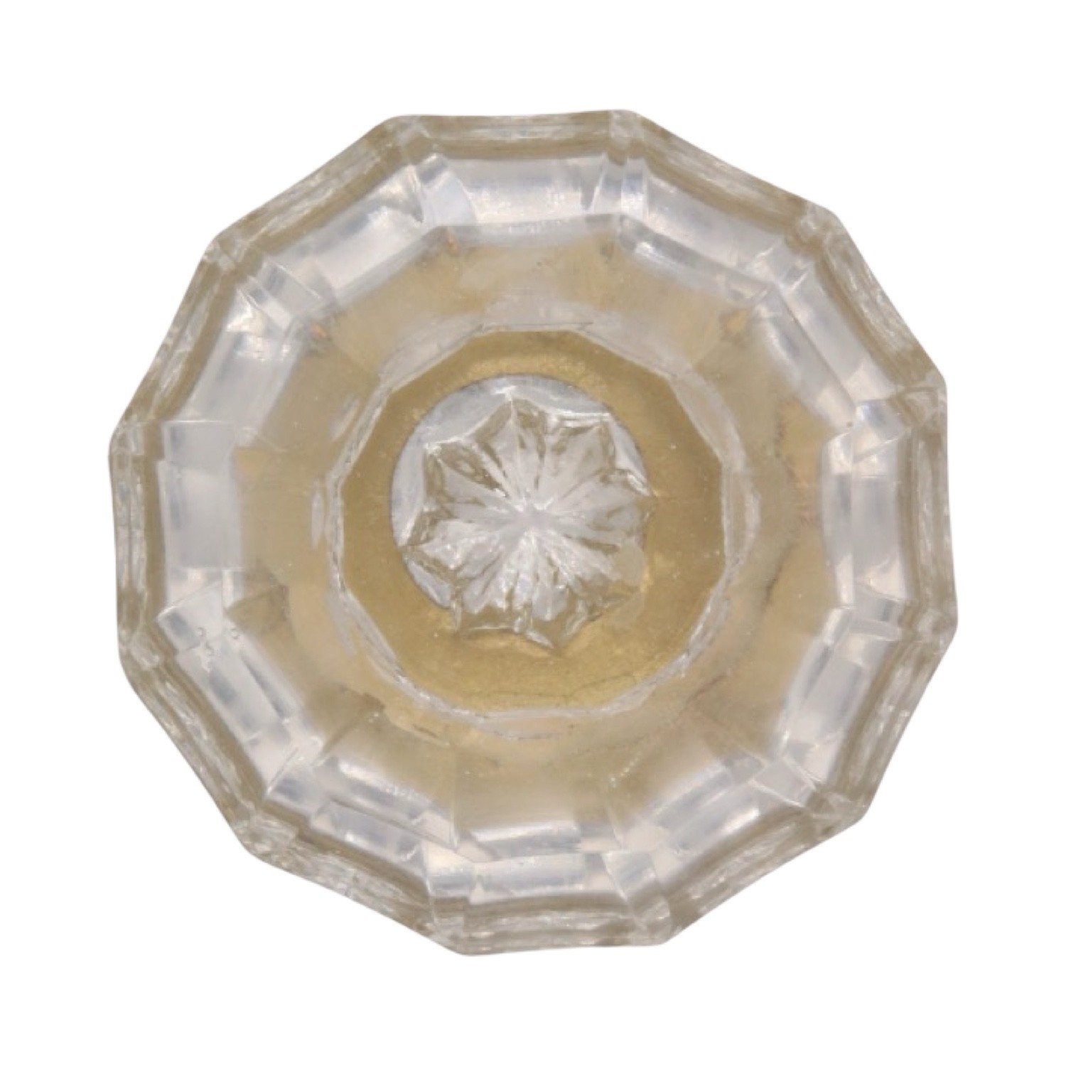 Clear Crystal Glass Door Knobs with Solid Brass Ferrules For Sets – 2 Choices