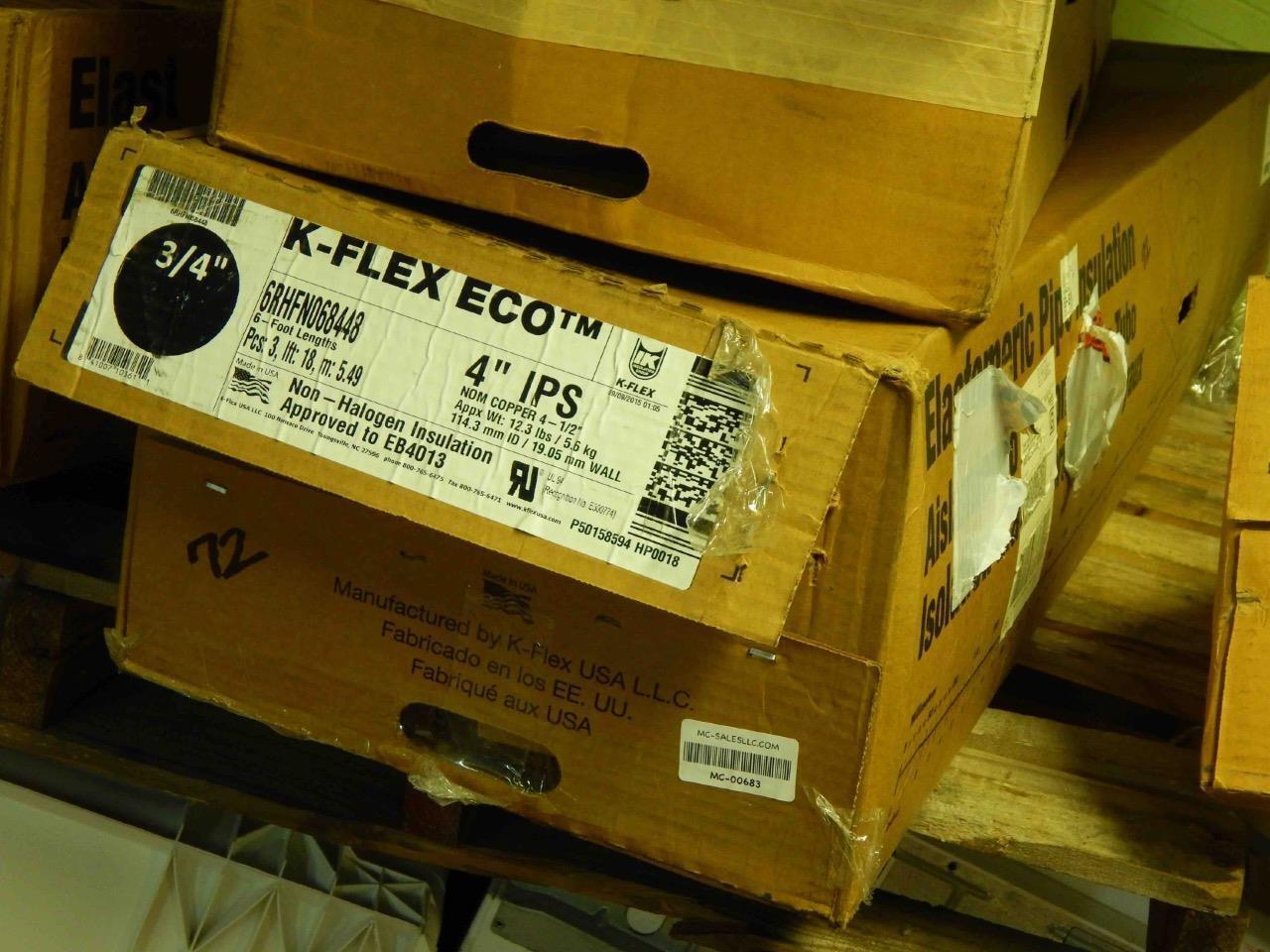 K-Flex Eco 6RHFN068448 4″IPS Insulation (4.5ID) X 3/4″ W, 3/18