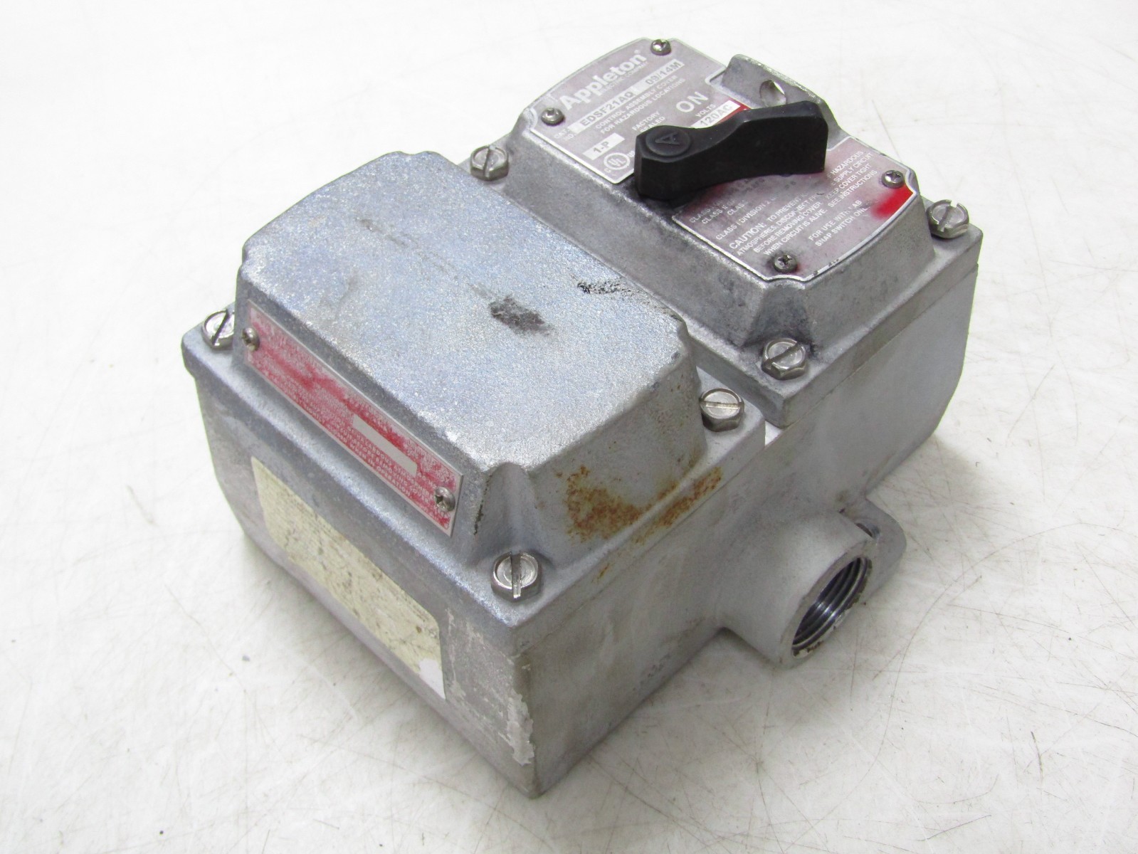 🙌APPLETON 20 AMP EXPLOSION PROOF SNAP SWITCH 120/277 VAC EDSF21AQ EDSC372SA
