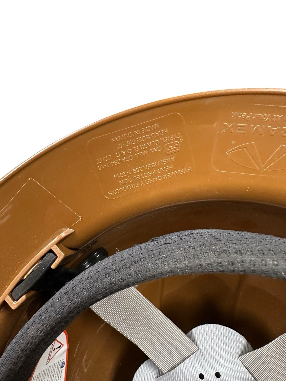 MSA Pyramex Full Brim Copper Ridgeline Protective Safety Hard Hat #200