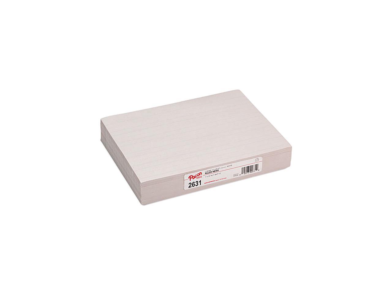 Pacon Ruled Newsprint Practice Paper w/Skip Space, 1st Grade, White, 500 Sheets/