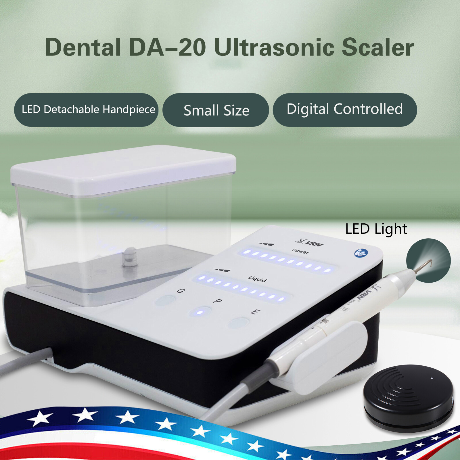 LED Dental Ultrasonic Piezo Scaler Handpiece Bottles Fit EMS Cavitron Woodpecker
