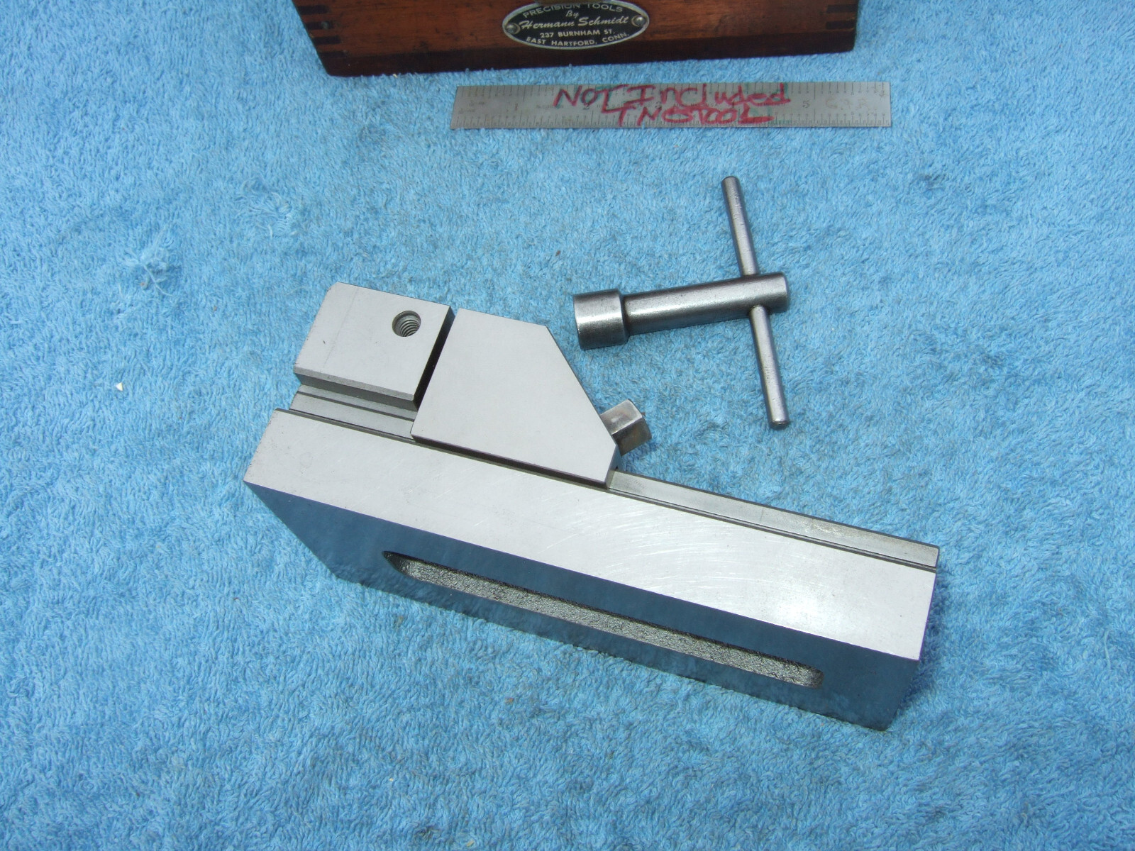 HERMANN SCHMIDT USED V0-4WOH GRIND VISE CASE&WRENCH TOOLMAKER MACHINIST INSPECT