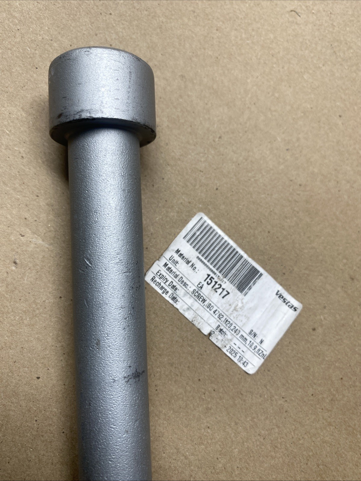 VESTAS SCREW ISO 4762 M20 X 240